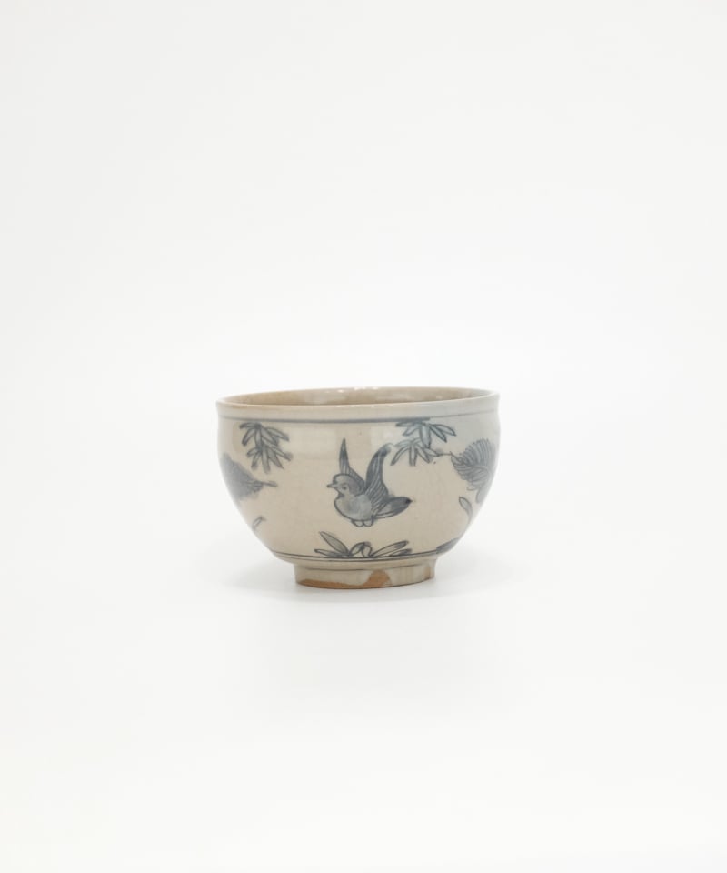 犬山焼 花鳥紋茶碗 明治大正頃 | LAPIN ART ONLINE