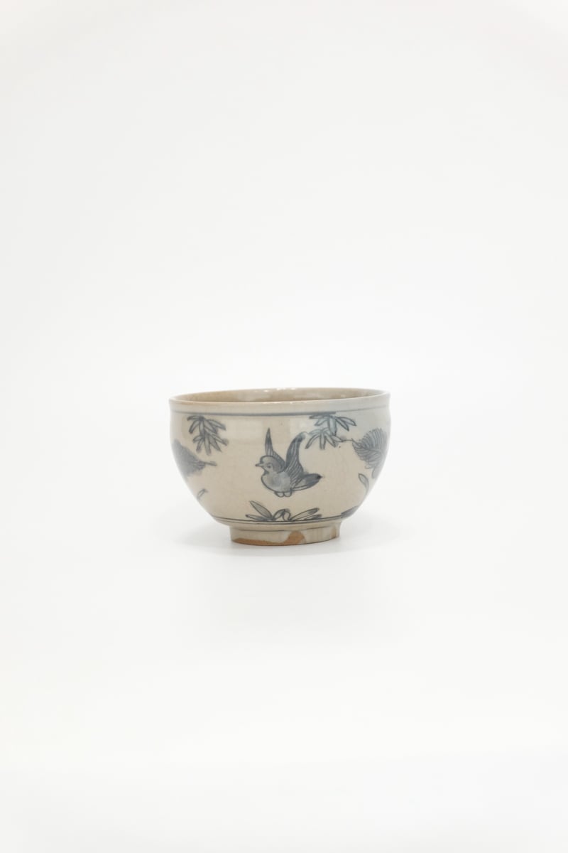 犬山焼 花鳥紋茶碗 明治大正頃 | LAPIN ART ONLINE