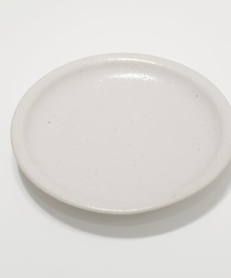 安洞雅彦 無地志野七寸皿 28
