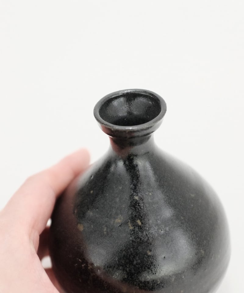 矢立 骨董品 矢野直人 黒釉徳利 39 | LAPIN ART ONLINE