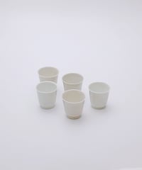 岡晋吾 白瓷猪口 M