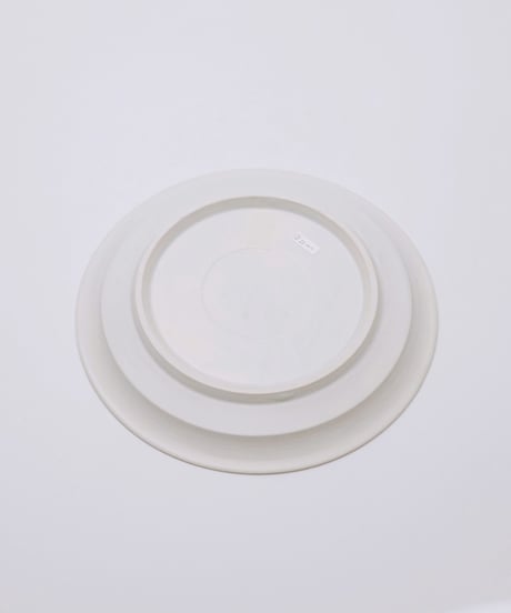 岡晋吾 白瓷八寸皿