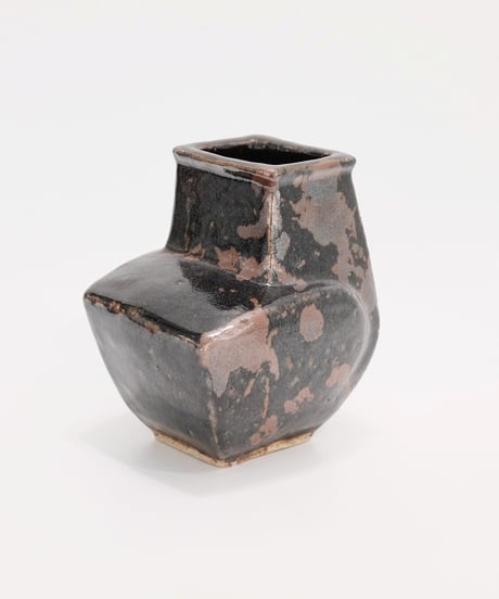 河井寛次郎 鉄釉扁壺
