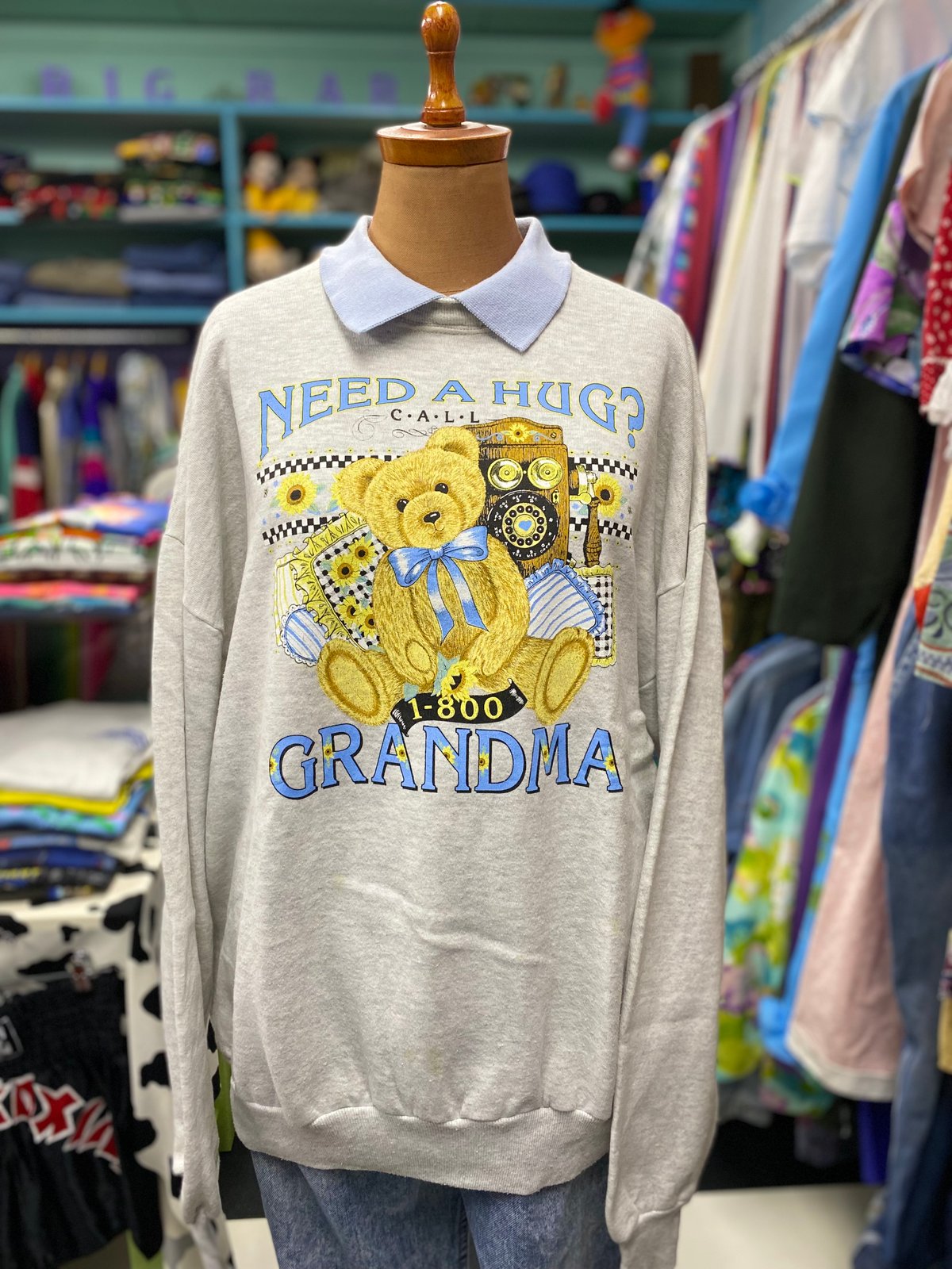 🇺🇸USA／襟付きcountry sweat | 古着屋 BIG BABY (ビッグベビー)