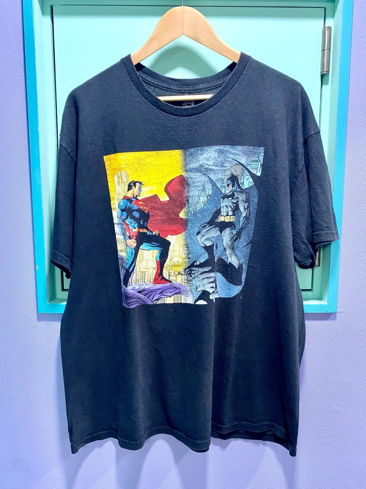 DC comics／Superman & Batman print Tee | 古着屋 BIG