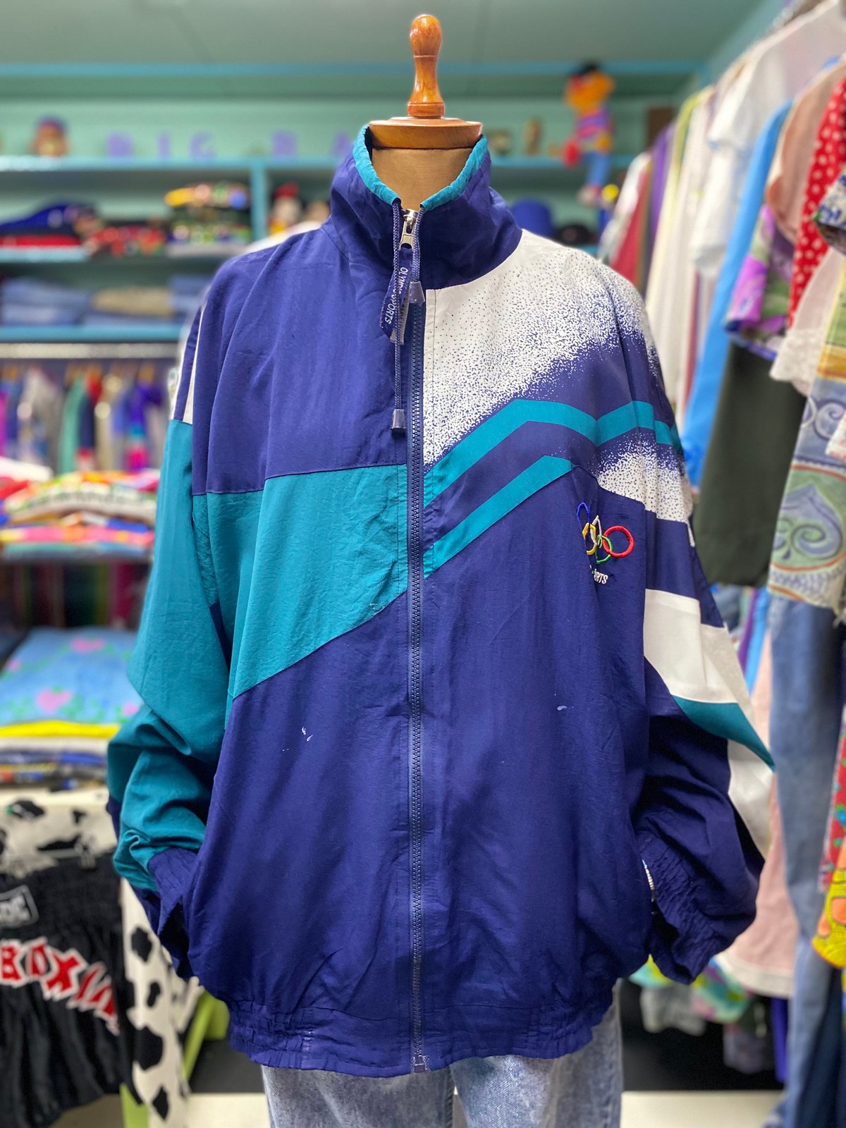 used／OLYMPIC SPORTS nylon jacket | 古着屋 BIG BABY