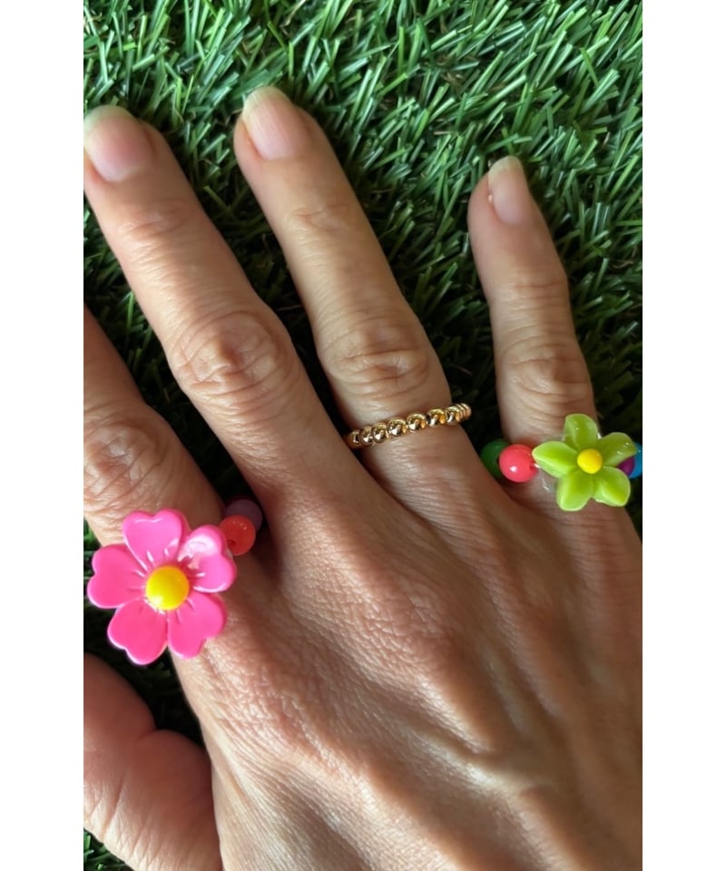 hijayah／お花カラフルゴムリング3点SET 各種 | 古着屋 BIG BABY