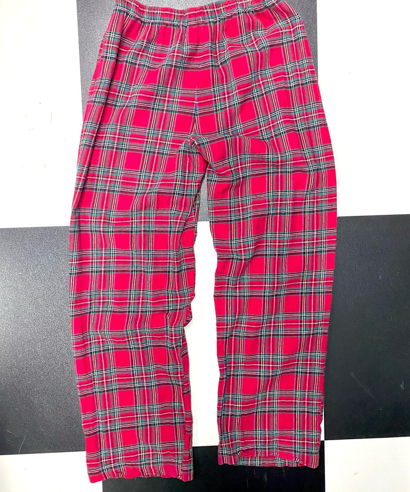 used clothing  pajamas check pattern