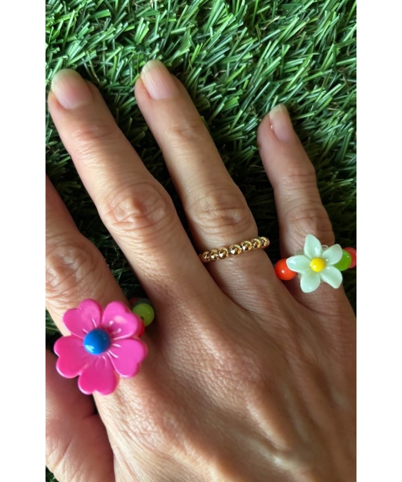 hijayah／お花カラフルゴムリング3点SET 各種 | 古着屋 BIG BABY