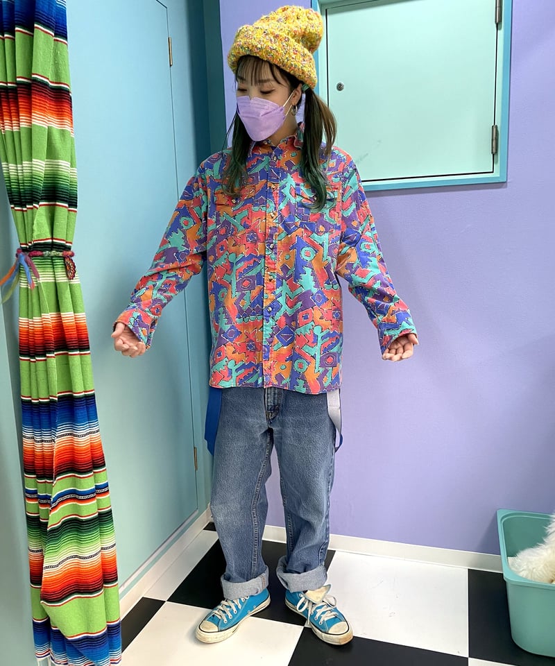 used/カラフル総柄シャツ | 古着屋 BIG BABY