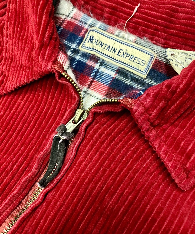 used／太畝corduroy zip jacket (RD) | 古着屋 BIG BABY