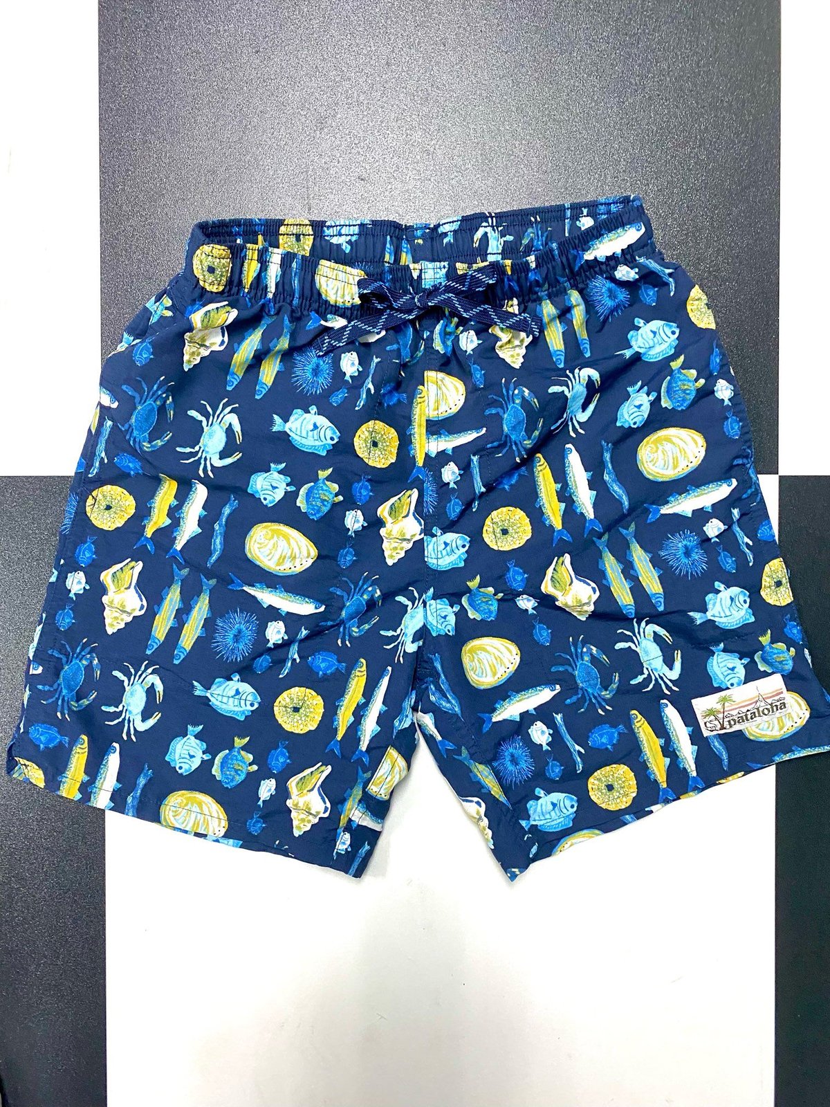 Patagonia パロット柄 ショートパンツ XS ストーンブルー Patagonia○レディース花柄ナイロンバギーズショーツXS○200729s6-w