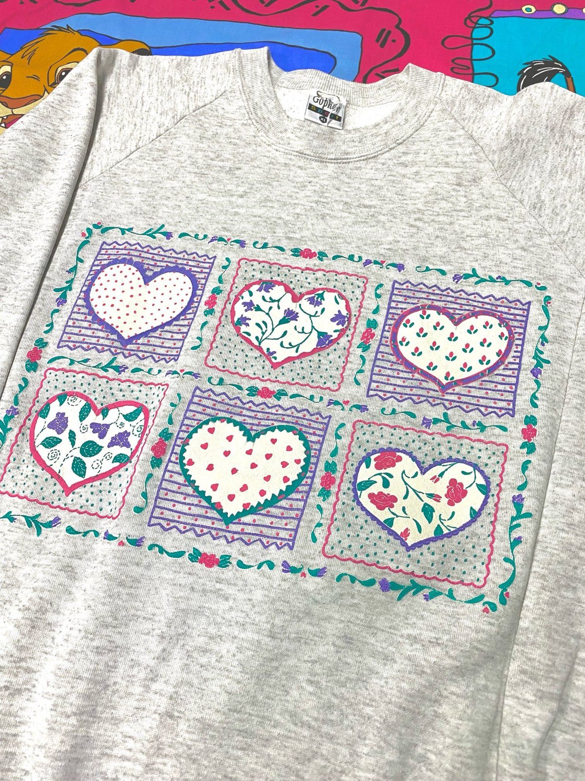 vintage 発泡プリント　スウェットワンピース vintage 発泡プリント スウェットワンピース