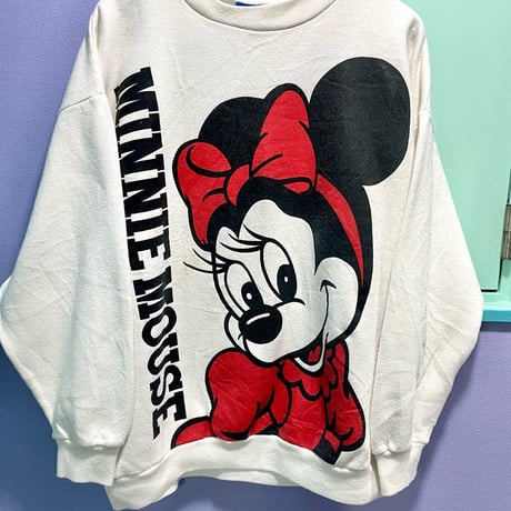 Disney／Minnie mouse print sweat