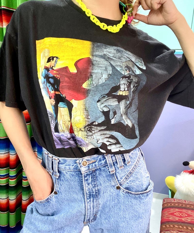 5T6179 BATMAN プリントTシャツ DC アメコミ　ビッグサイズ 5T6179 BATMAN プリントTシャツ DC アメコミ ビッグサイズ
