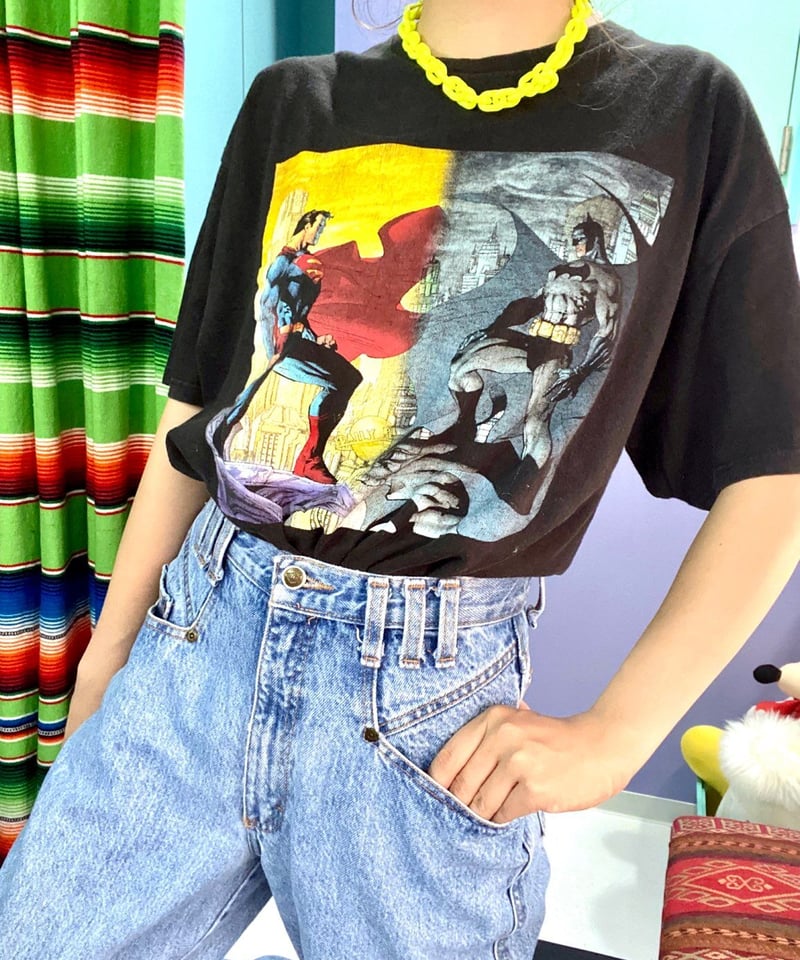 5T6177 BATMAN プリントTシャツ DCコミックス　古着 BATMAN プリント Tシャツ - 古着屋グレープフルーツ ムーン
