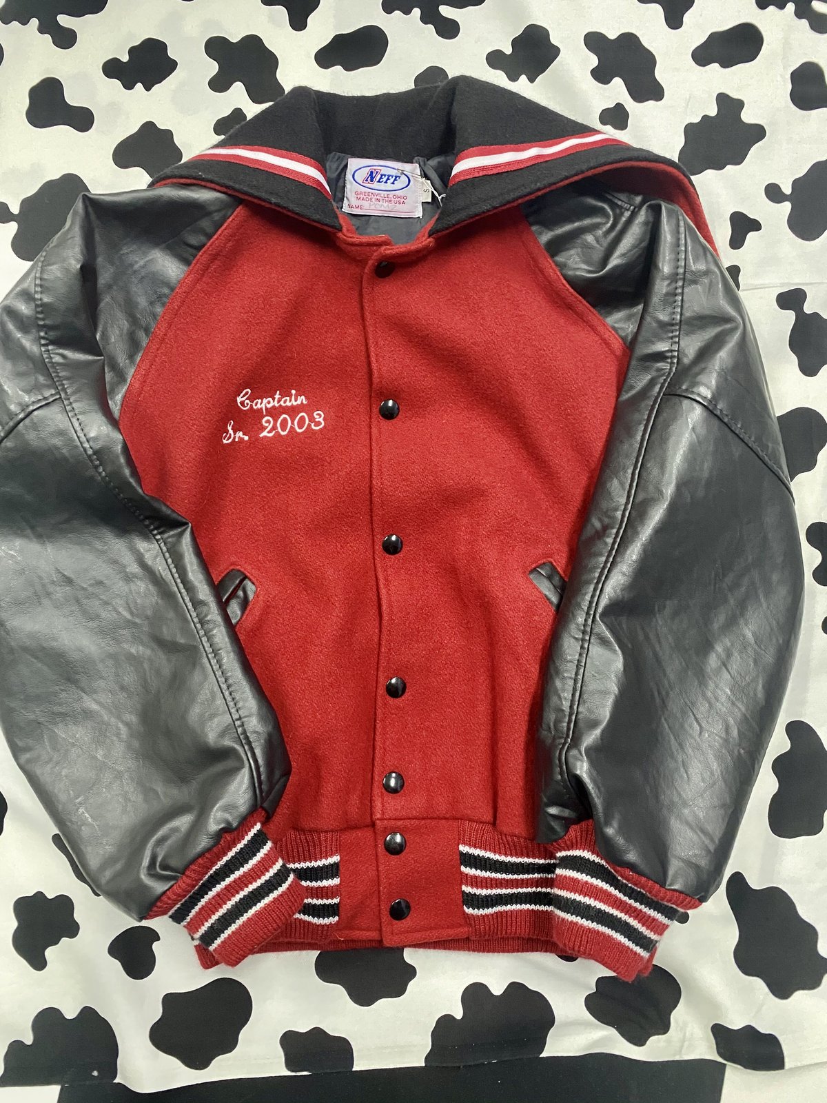 80s USA製 セーラー スタジャン チアジャケット 濃紺 36 80s〜 Holloway セーラースタジャンOriginalcollegejacket | 古着屋PENNY