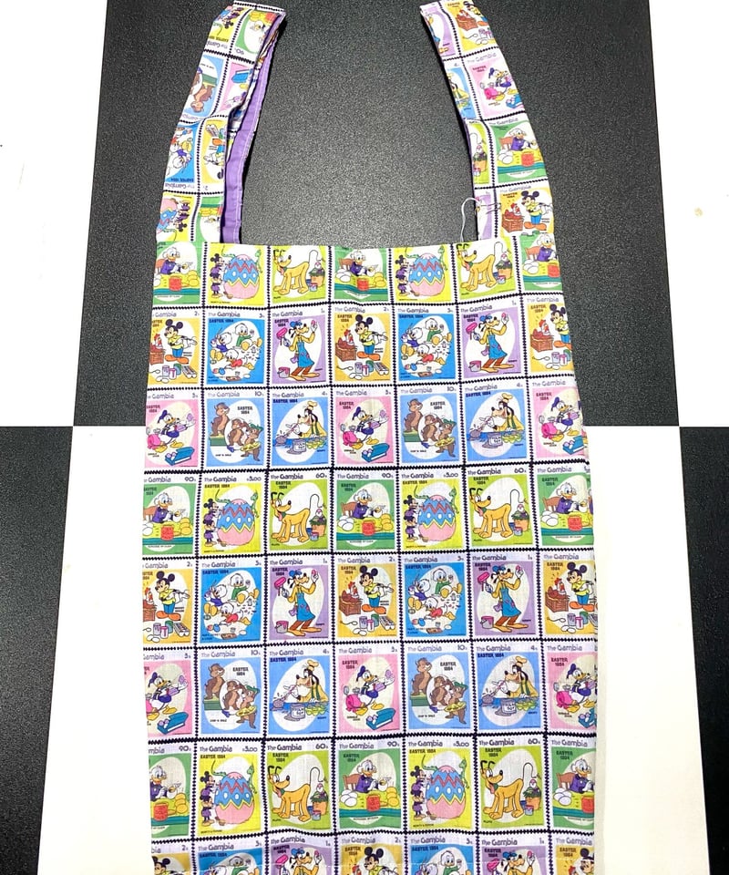 委託／ビンテージ切手柄 ディズニーエコバッグ | 古着屋 BIG BABY