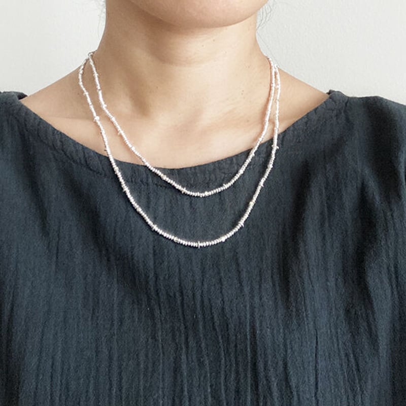 カレンシルバービーズネックレス 45cm | champa_stores