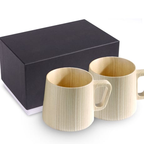 木製マグカップ　ヒョータン コラボ（ペア2個入）