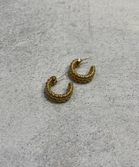 [ピアス]　ダブルスクリュー（素材：ステンレス）