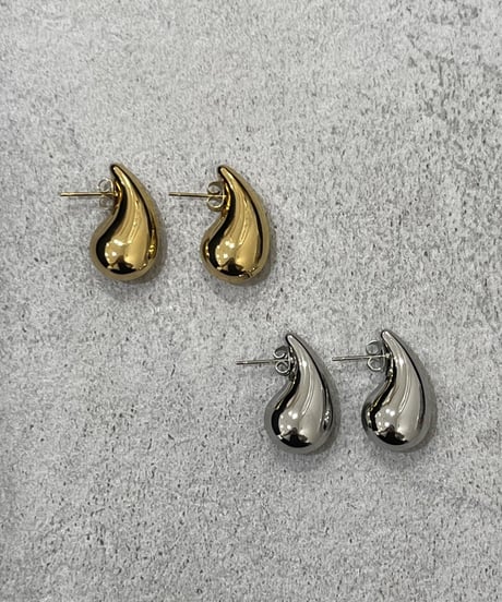 [ピアス] ドロップ（素材：ステンレス）