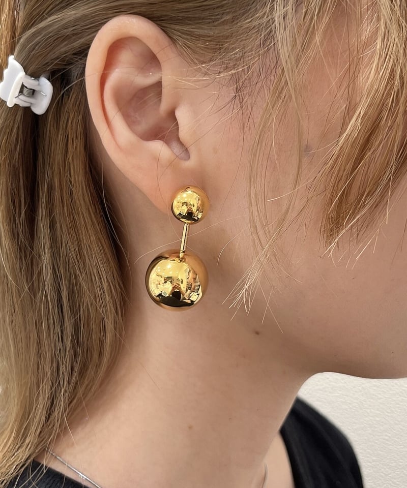 ピアス] ダブルボール（素材：ステンレス） | auca's STORE