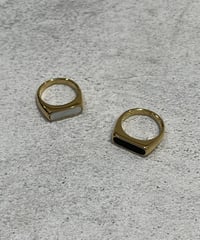 [リング] ゴールドフレーム（素材：ステンレス）