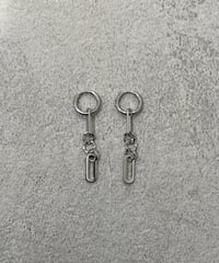 [ピアス]　2wayチェーン（素材：ステンレス）