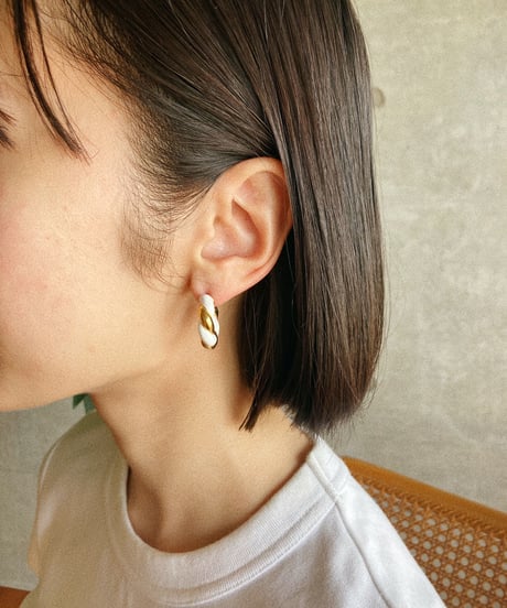 [ピアス]　スパイラル（素材：ステンレス）