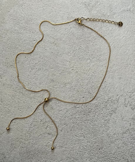 [ネックレス] ミニボール（素材：ステンレス）