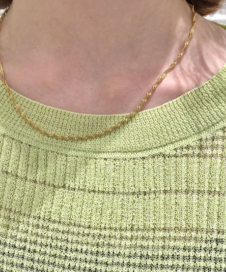 [ネックレス]  グリッターチェーン（素材：ステンレス）
