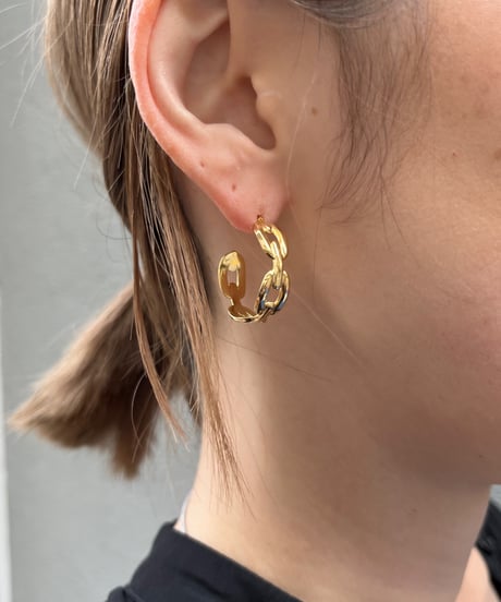 [ピアス] チェーン（素材：ステンレス）