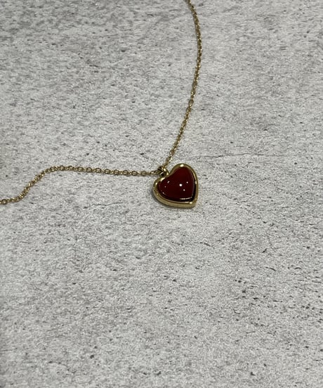 [ネックレス]  ジェルハート（素材：ステンレス）