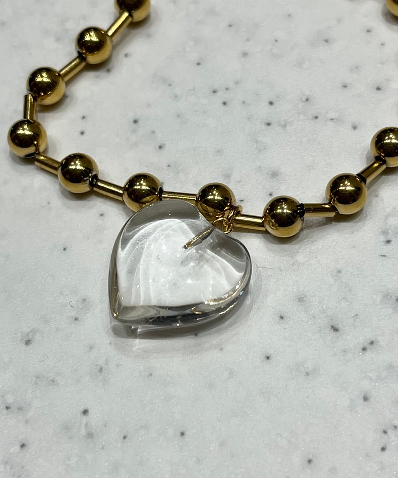 ☆(なでしこ様専用！)リッチサンストーン ハート ブレスレット(SA+)