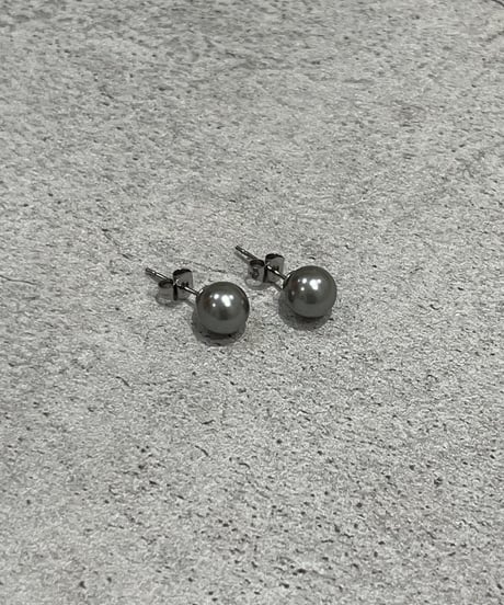 [ピアス]　マットシルバーボール（素材：ステンレス）
