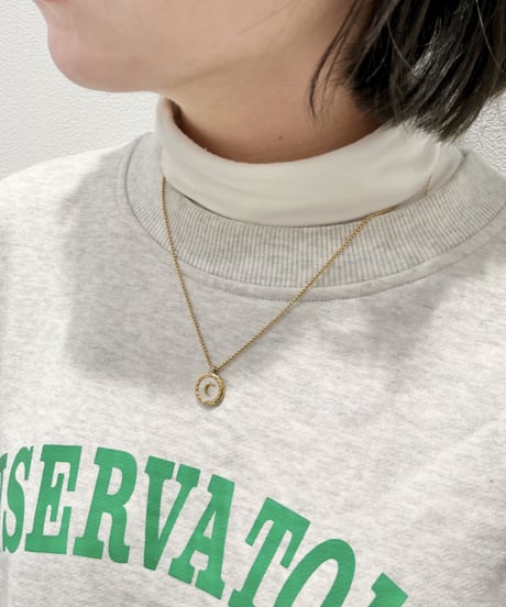 [ネックレス]　クレセントムーン（素材：ステンレス）