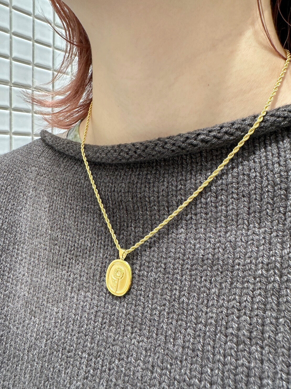 K*n様 美品　DIESEL ステンレス プレートネックレス DIESEL ディーゼル ネックレス ダブルプレート ステンレス