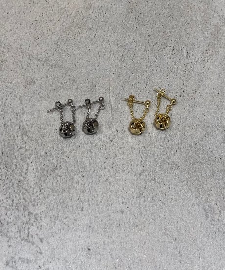 [ピアス] ニットボール（素材：ステンレス）