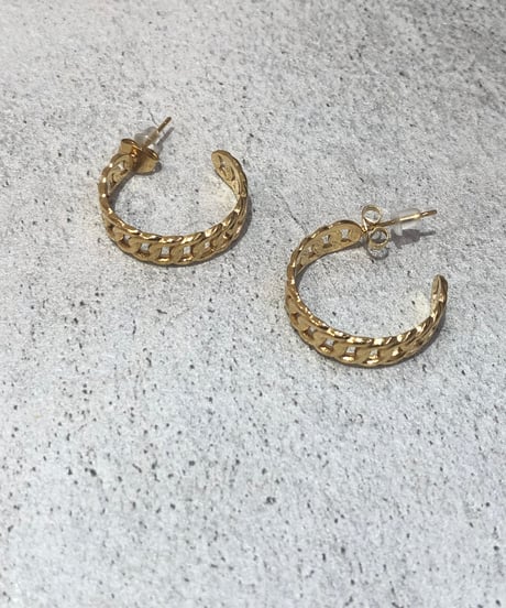 [ピアス] チェーン（素材：ステンレス）