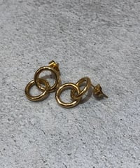 [ピアス] ダブルフープ（素材：ステンレス）