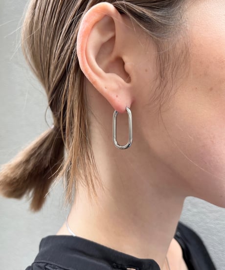 [ピアス] ロングフープ（素材：ステンレス）