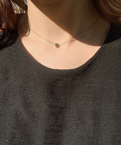 [ネックレス]　スモールハート ゴールド（素材：ステンレス）