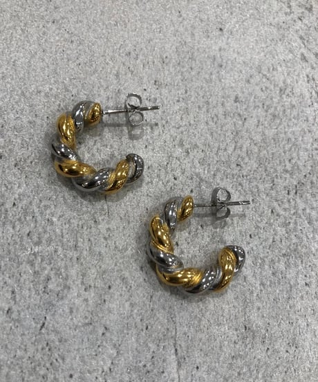 [ピアス] ミックススクリュー（素材：ステンレス）