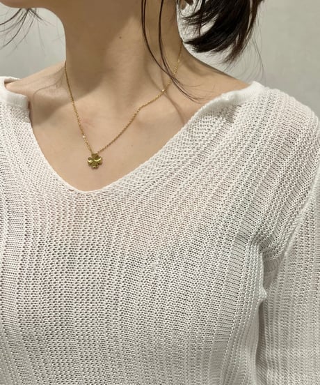 [ネックレス] クローバー（素材：ステンレス）