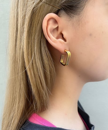 [ピアス] ダブルライン（素材：ステンレス）