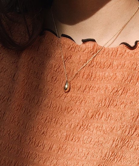 [ネックレス]　drop necklace（素材：ステンレス）