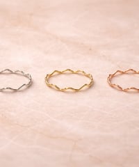 [リング] グリッターウェーブ（素材：ステンレス）