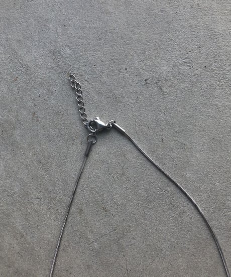 [ネックレス] 1mm スネークショートシルバー（素材：ステンレス）