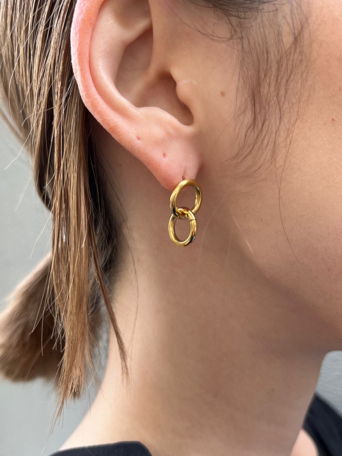 ピアス] ダブルフープ（素材：ステンレス） | auca's STORE